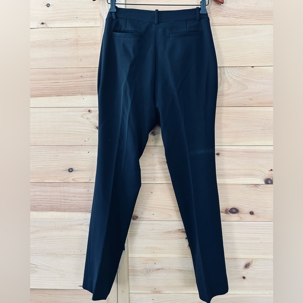 Diane Von Furstenberg New Carissa Straight Leg Cropped Trouser Size 4 Black - Picture 2 of 4